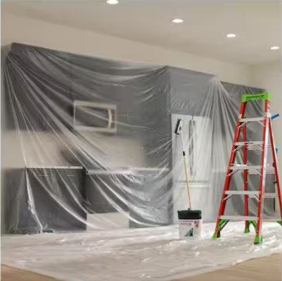 10 ft. x 20 ft. Clear Plastic Drop Cloth