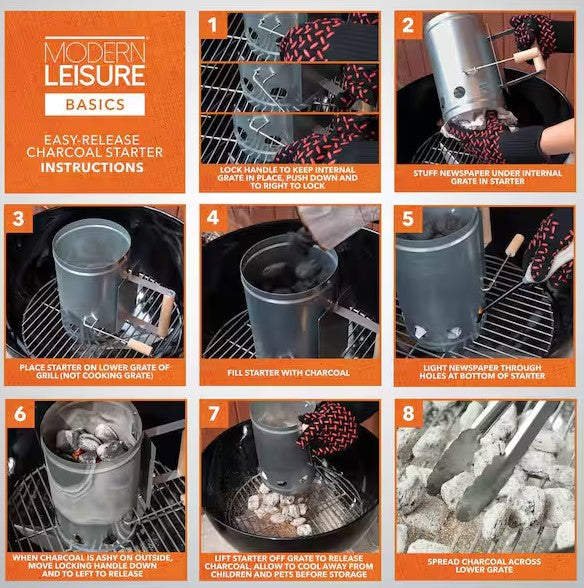 Easy Release Charcoal Grill Lighter