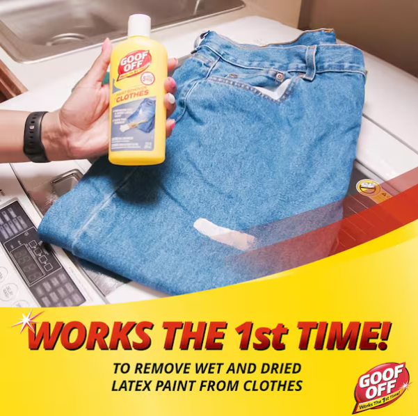 8 oz. Paint Remover for Clothes - Removes Wet or Dried Latex Paint