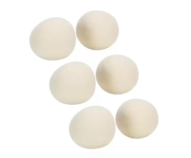 Wool Dryer Balls Reusable Fabric Softener 6-Pack Natural Laundry Balls