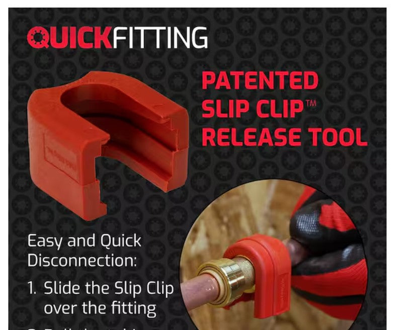QuickFitting 1 in Slip Clip Push-to-Connect Disconnect Release Tool