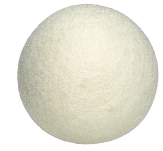 Wool Dryer Balls Reusable Fabric Softener 6-Pack Natural Laundry Balls