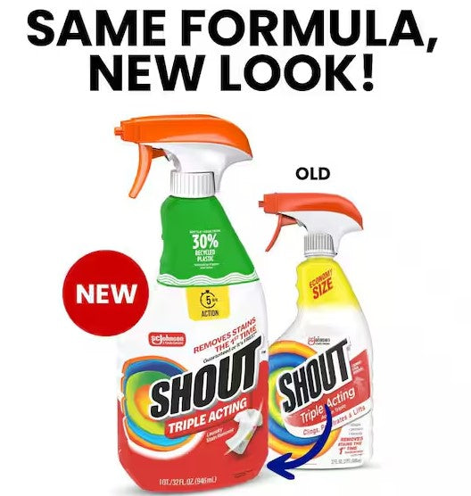 Fabric Stain Remover Spray 32 oz Trigger Bottle Powerful Laundry Pre-Treatment