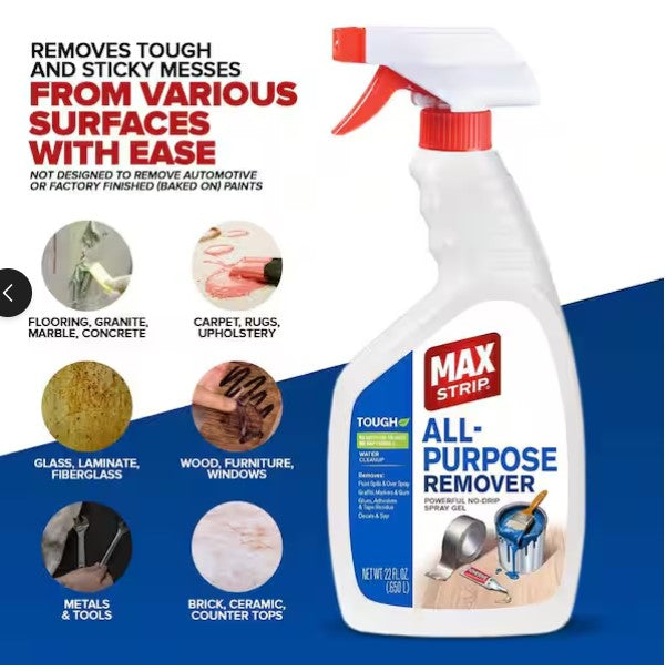 All Purpose Paint & Drip Remover – 22 oz Spray, Multi-Surface Cleaner