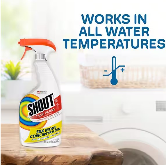 Fabric Stain Remover Spray 32 oz Trigger Bottle Powerful Laundry Pre-Treatment