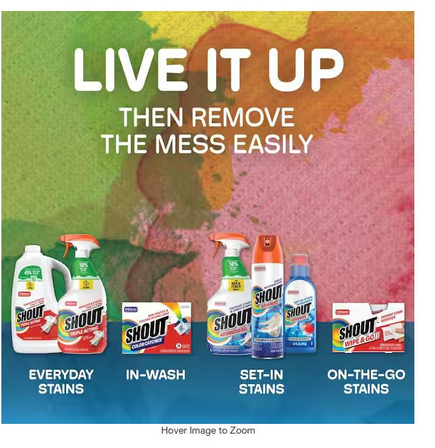 Fabric Stain Remover Spray 32 oz Trigger Bottle Powerful Laundry Pre-Treatment
