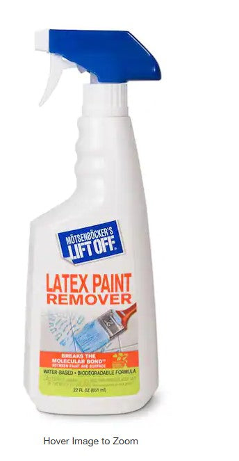 Latex Paint Remover Spray – 22 oz, Water-Based Multi-Surface Cleaner