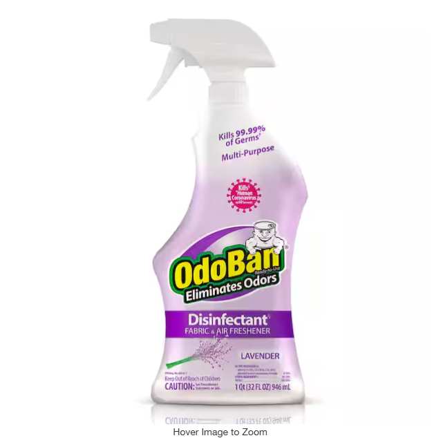 32 oz. Lavender Multi-Purpose Disinfectant Spray, Odor Eliminator, Sanitizer, Fabric Freshener, Mold Control