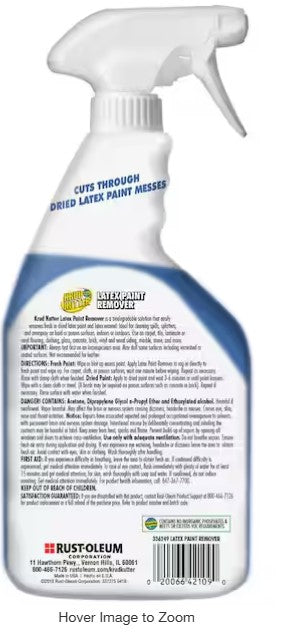 Latex Paint Remover Spray – 24 oz (6 Pack), Multi-Surface Cleaner