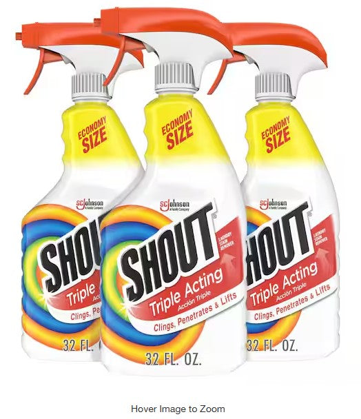 Fabric Stain Remover Spray 32 oz (3-Pack) Trigger Bottle