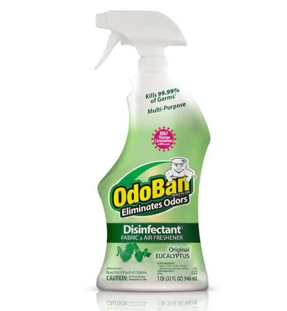 32 oz. Eucalyptus Multi-Purpose Disinfectant Spray, Odor Eliminator, Sanitizer, Fabric Freshener, Mold Control