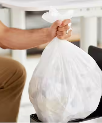 8 Gallon White Medium Trash Bag (50-Count)
