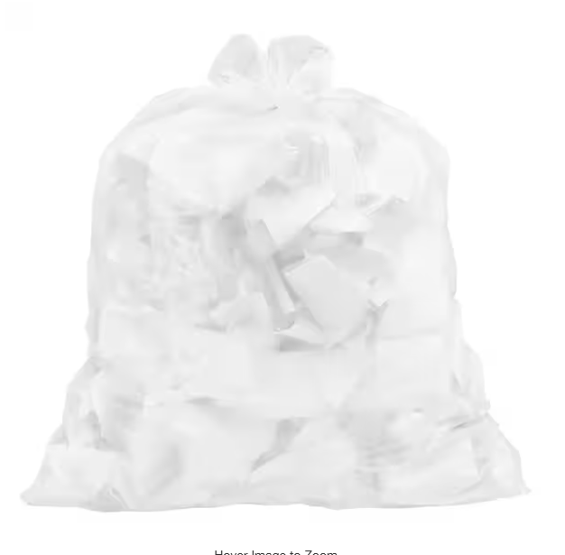 8 Gallon White Medium Trash Bag (50-Count)