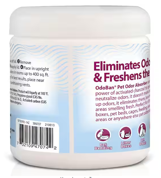 OdoBan 14 oz. OdoMagnet Odor Absorber with Activated Charcoal, Pet Odor Eliminator for Home, Bathroom, Kitchen, Fresh Air Scent