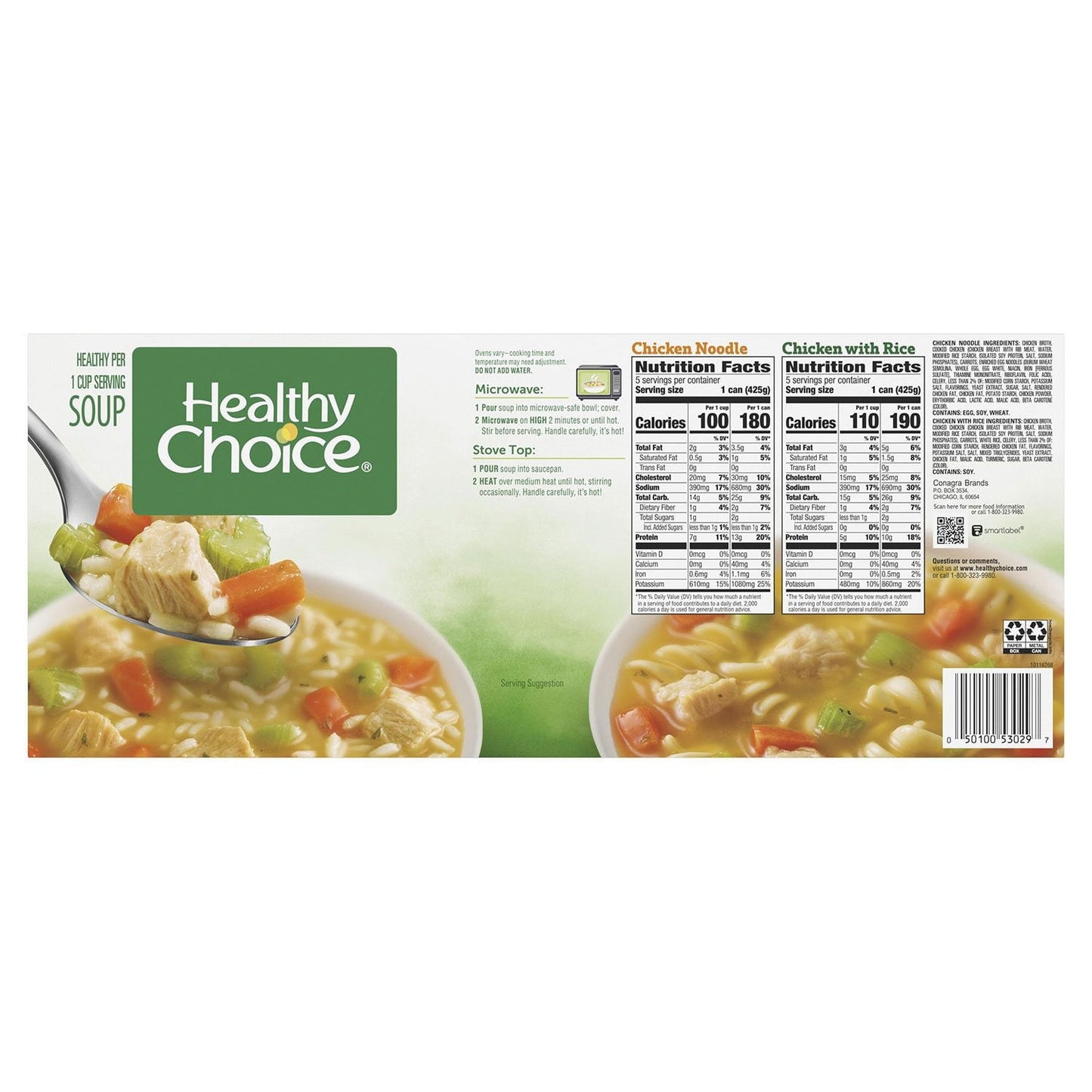 Healthy Choice Soup Variety Pack – 10 Pack (15 oz Cans)