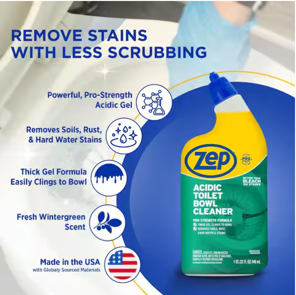 ZEP 32 oz. Acidic Toilet Bowl Cleaner