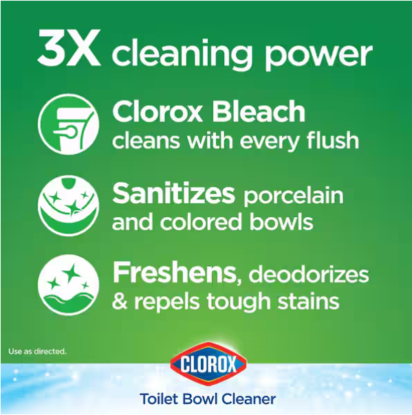 Ultra Clean Toilet Bowl Cleaners Tablets, 3.5 oz. Ready to Use, Bleach Disinfecting (2-Count)