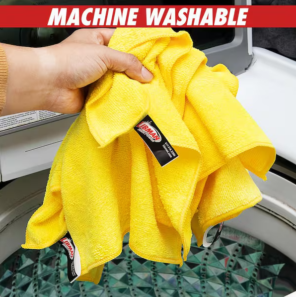 14 in. x 14 in. High Power Pro-Grade Heavy-Duty Microfiber Cloth Towels (16-Pack)