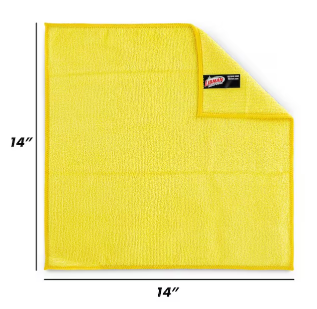 14 in. x 14 in. High Power Pro-Grade Heavy-Duty Microfiber Cloth Towels (16-Pack)