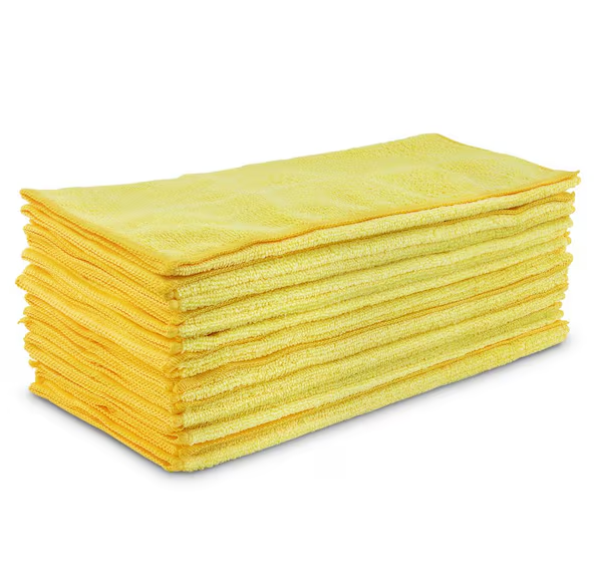 14 in. x 14 in. High Power Pro-Grade Heavy-Duty Microfiber Cloth Towels (16-Pack)