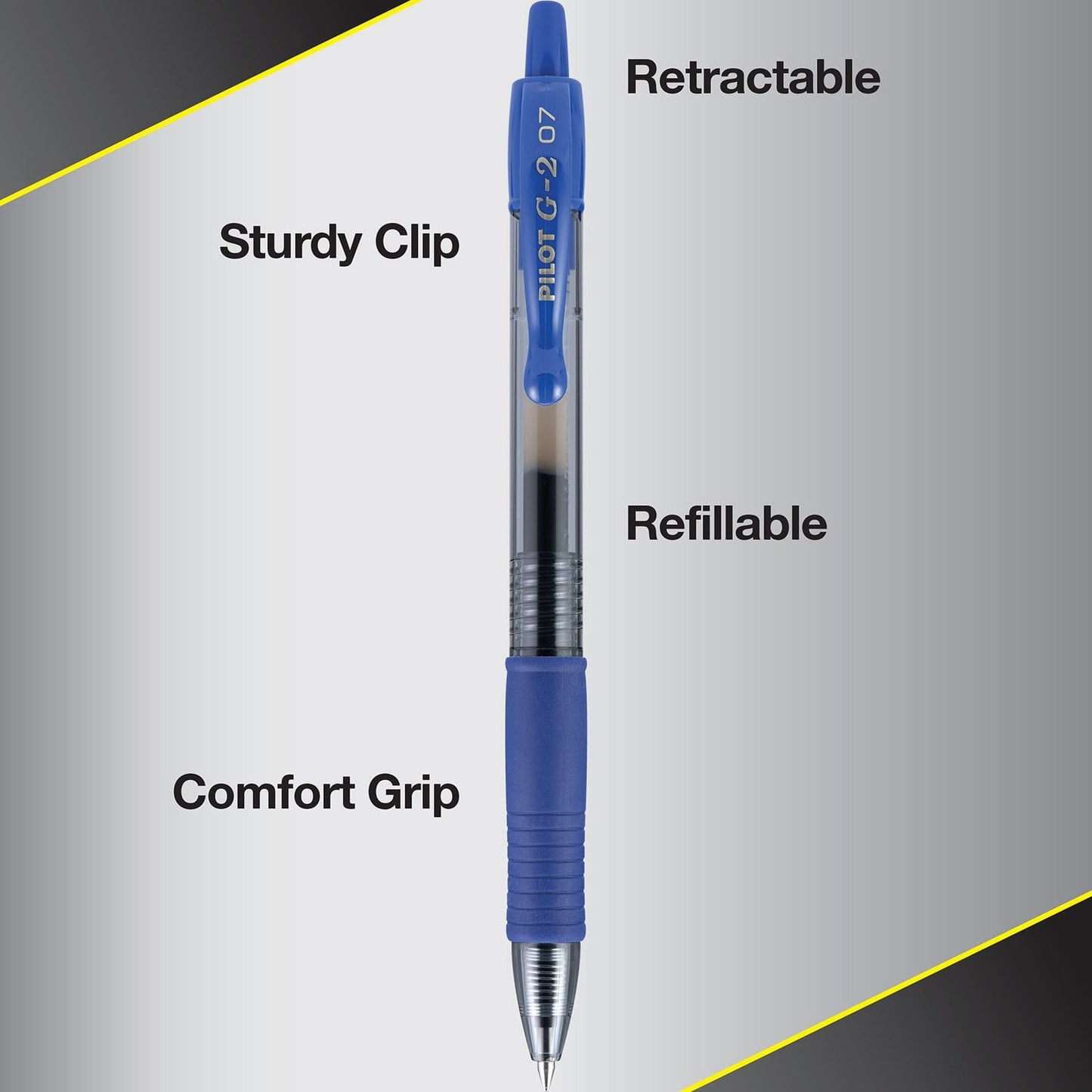 Pilot G2 Retractable Gel Pens – Fine 0.7mm, 16 pk