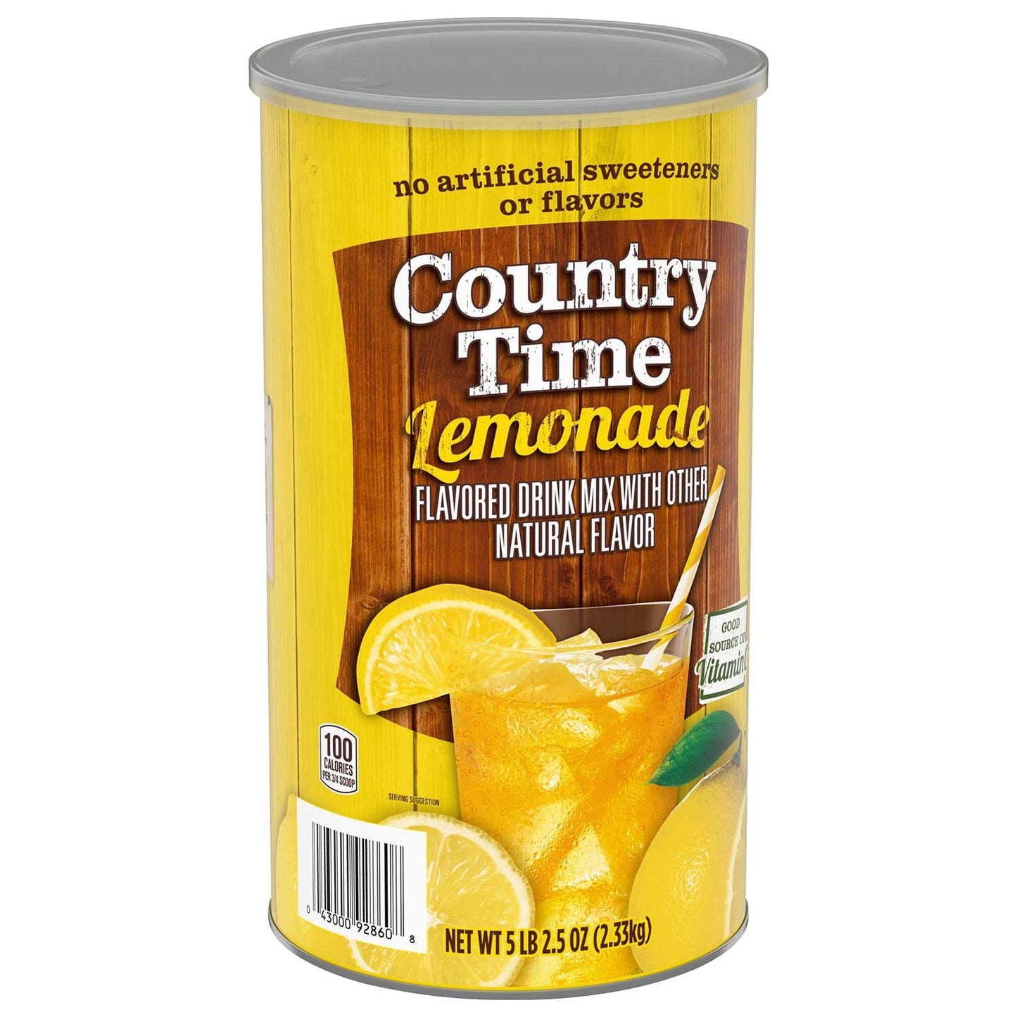 Country Time Naturally Flavored Lemonade Powdered Drink Mix – 82.5 oz Canister
