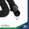 Amerimax FLEX Drain 4" x 25 ft Black Copolymer Perforated Drain Pipe with Sock – Model 51510