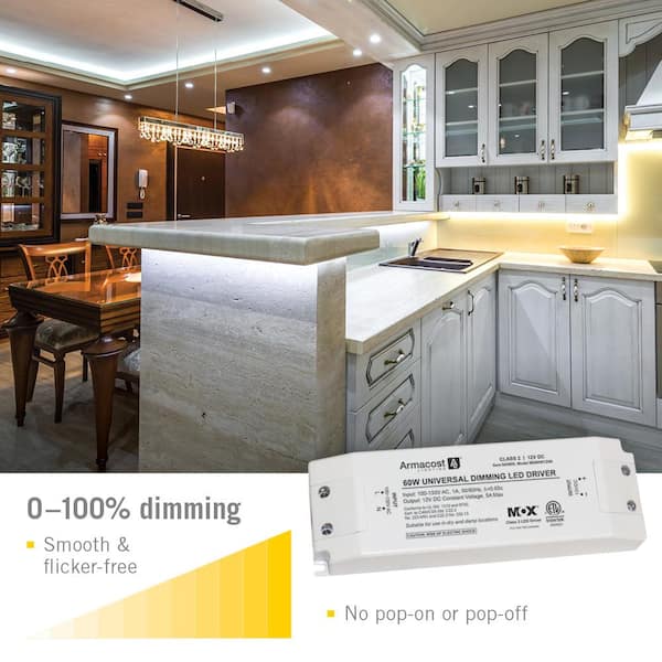 Armacost Lighting 60-Watt Universal Dimmable 12 Volt DC LED Driver – Model 840600
