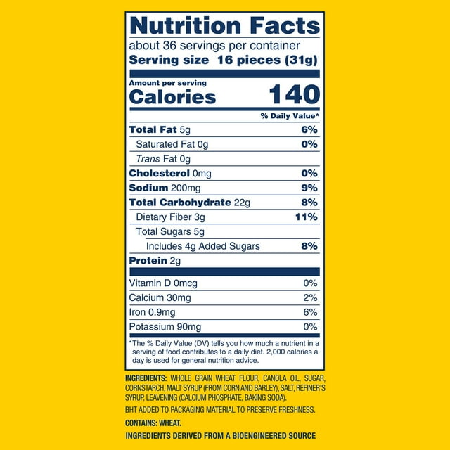 Wheat Thins Original Whole Grain Wheat Crackers – 40 oz Family Size