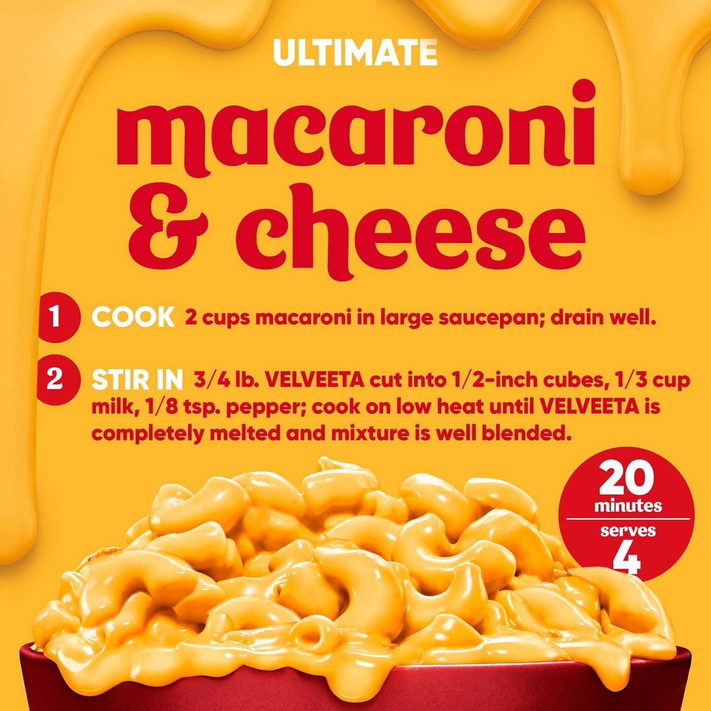 Velveeta Original Pasteurized Cheese Loaf 32 oz., 2 ct.
