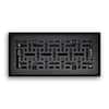 T.A. Industries 4 in. x 10 in. Modern Contempo Floor Diffuser in Matte Black – Model H167MMB04X10