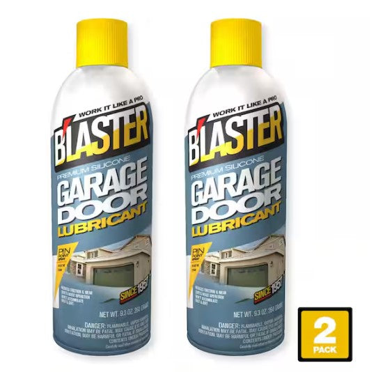 9.3 Oz. Premium Silicone Garage Door Lubricant Spray Pack of 2 Maintenance New