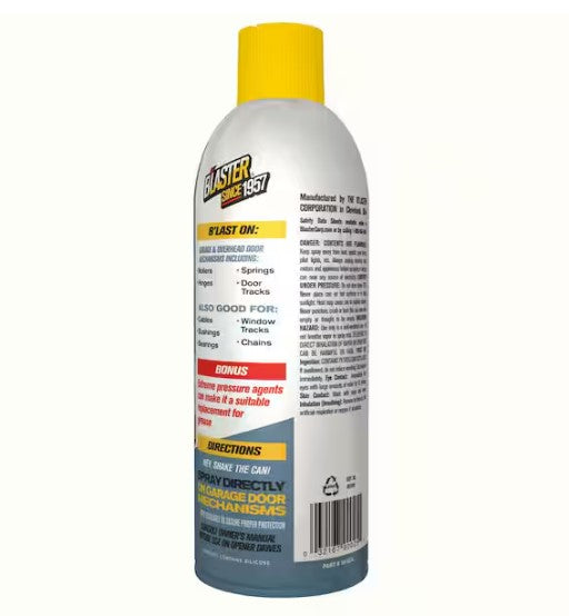 9.3 Oz. Premium Silicone Garage Door Lubricant Spray Pack of 2 Maintenance New