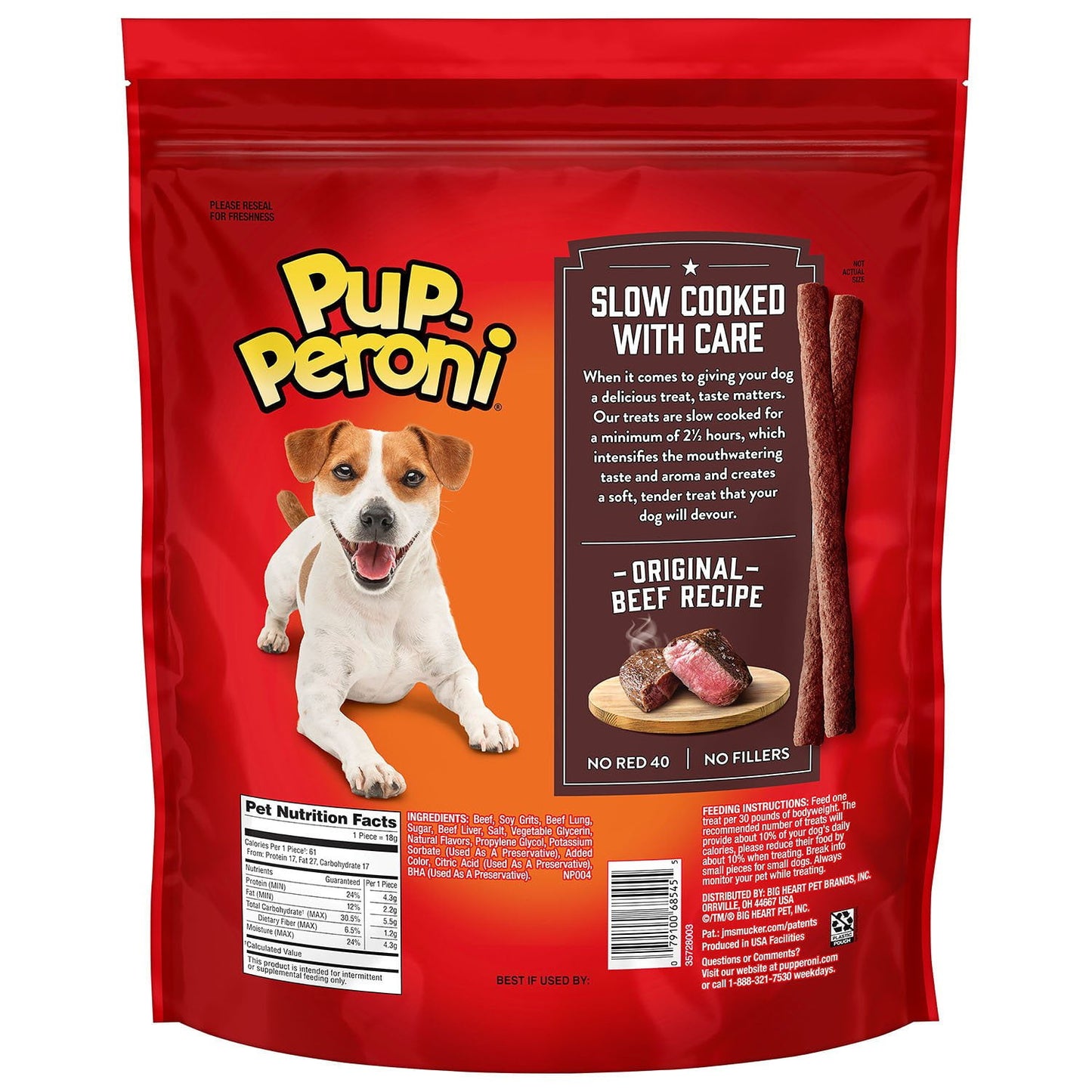 Pup-Peroni Original Dog Treats with Real Beef – 46 oz Value Pack