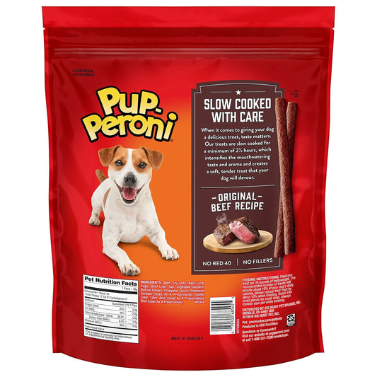 Pup-Peroni Original Dog Treats with Real Beef – 46 oz Value Pack