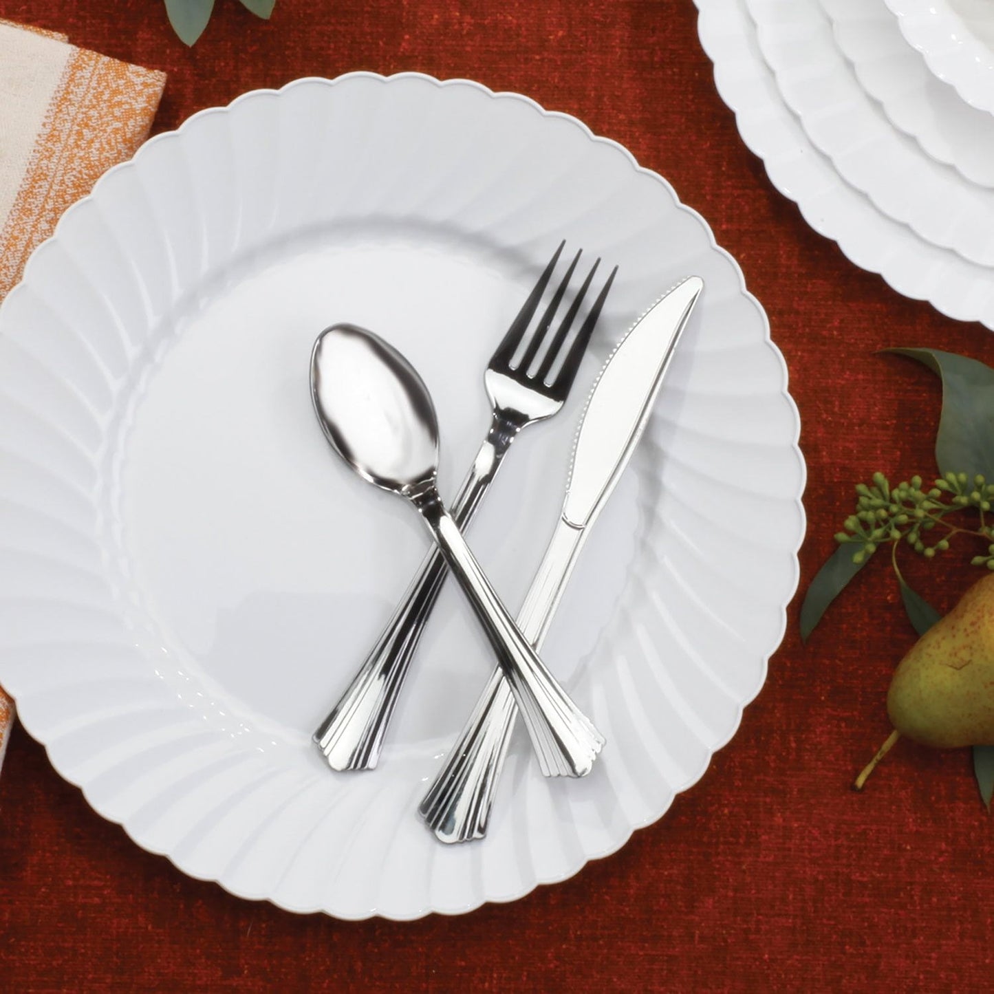 Member's Mark Premium Silver-Look Cutlery Combo 180 ct.