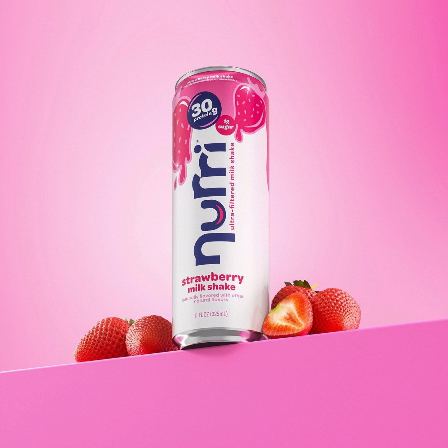 Nurri 30g Protein Strawberry Milk Shake 11 fl. oz., 12 pk.