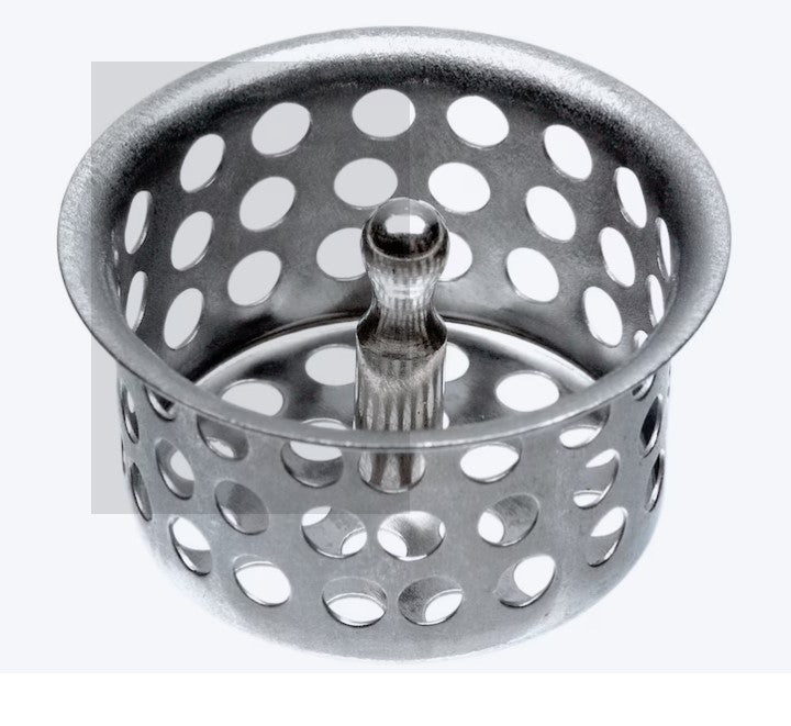 Stainless Steel Sink Strainer Basket – Chrome Finish, Anti-Clog Drain Filter