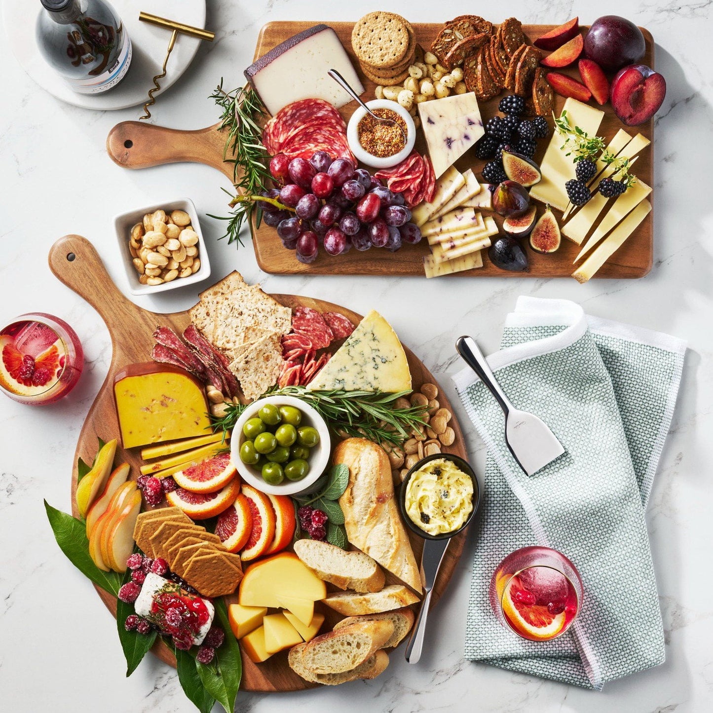 Member's Mark Acacia Wood Charcuterie Boards, Set of 2