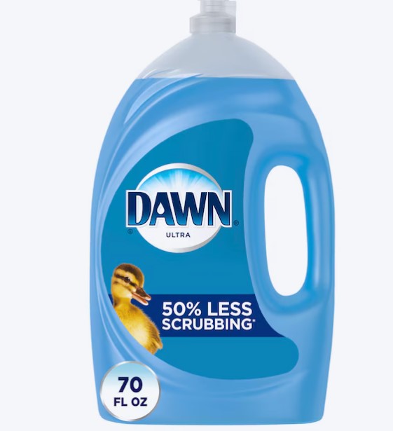 Liquid Dish Soap – Original Scent, Grease-Cutting Formula (70 oz)