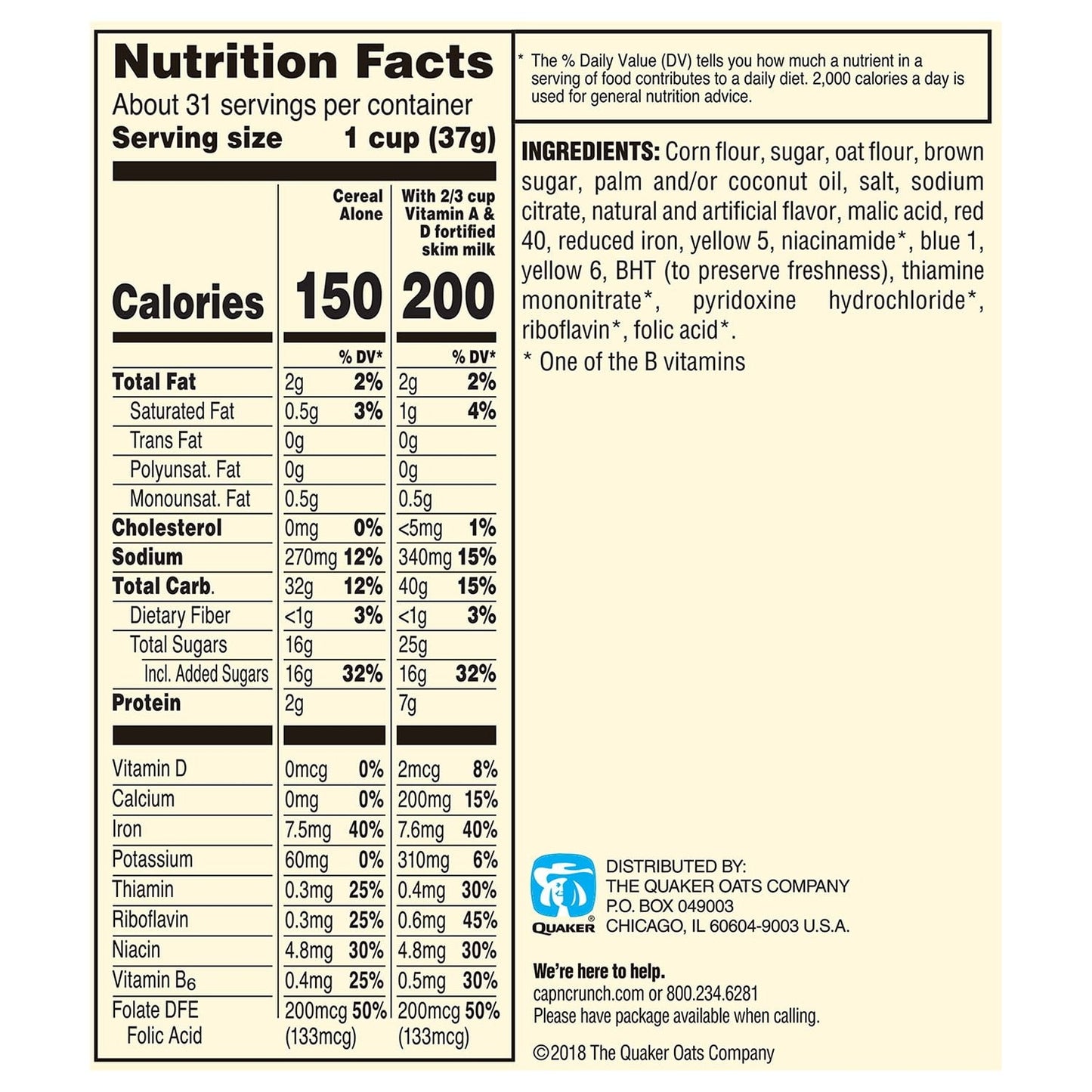 Crunchy Berry Cereal – 40 oz Bag (Sweetened Corn & Oat Cereal with Berry Pieces)
