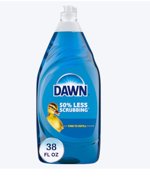 Liquid Dish Soap – Original Scent, Grease-Cutting Formula (38 oz)