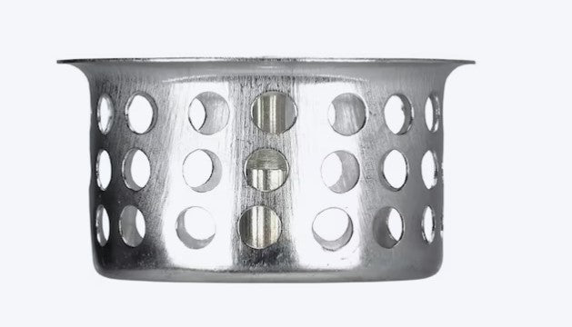 Stainless Steel Sink Strainer Basket – Chrome Finish, Anti-Clog Drain Filter