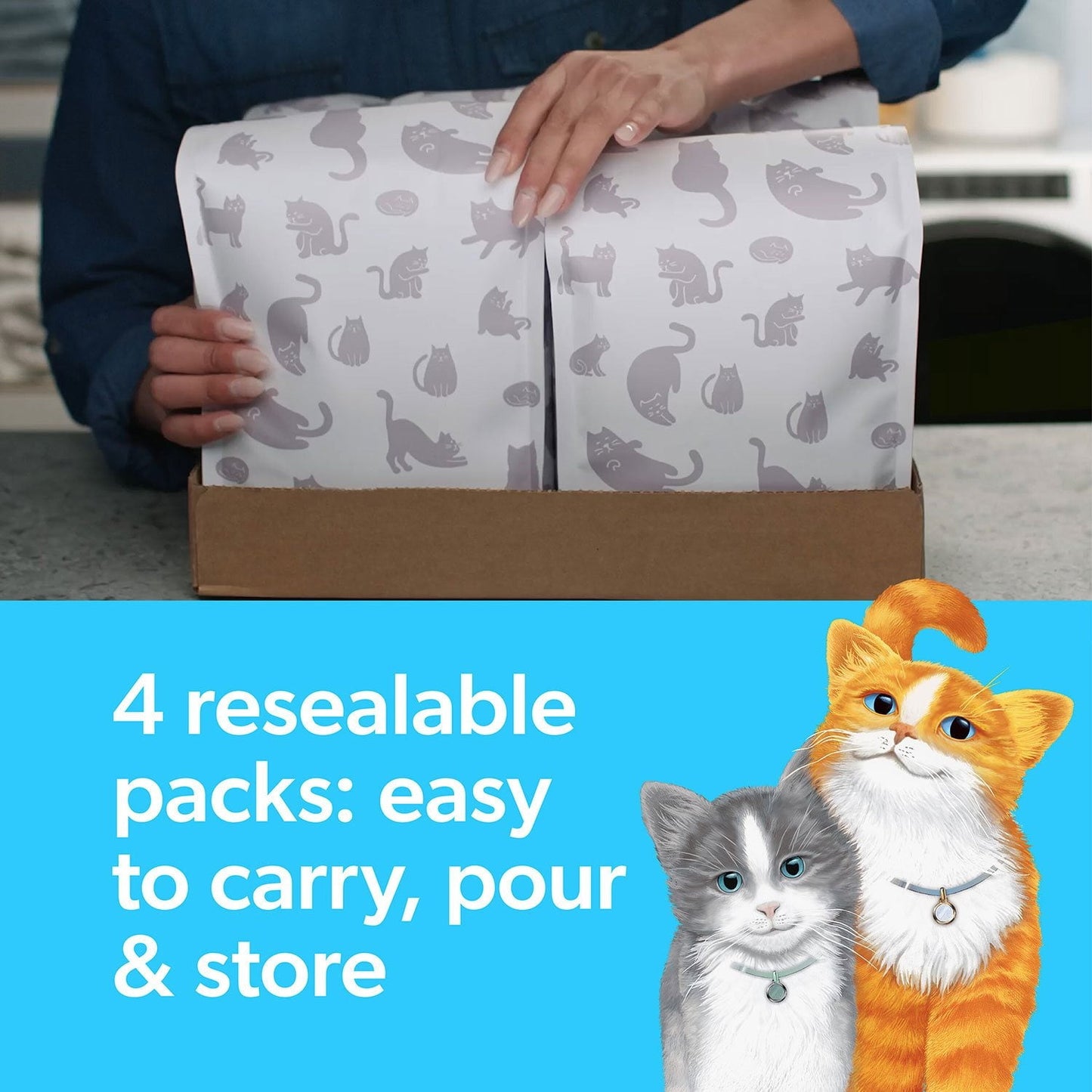 Fresh Step Multi-Cat Scented Clumping Litter with Febreze Freshness – Multi-Cat Formula