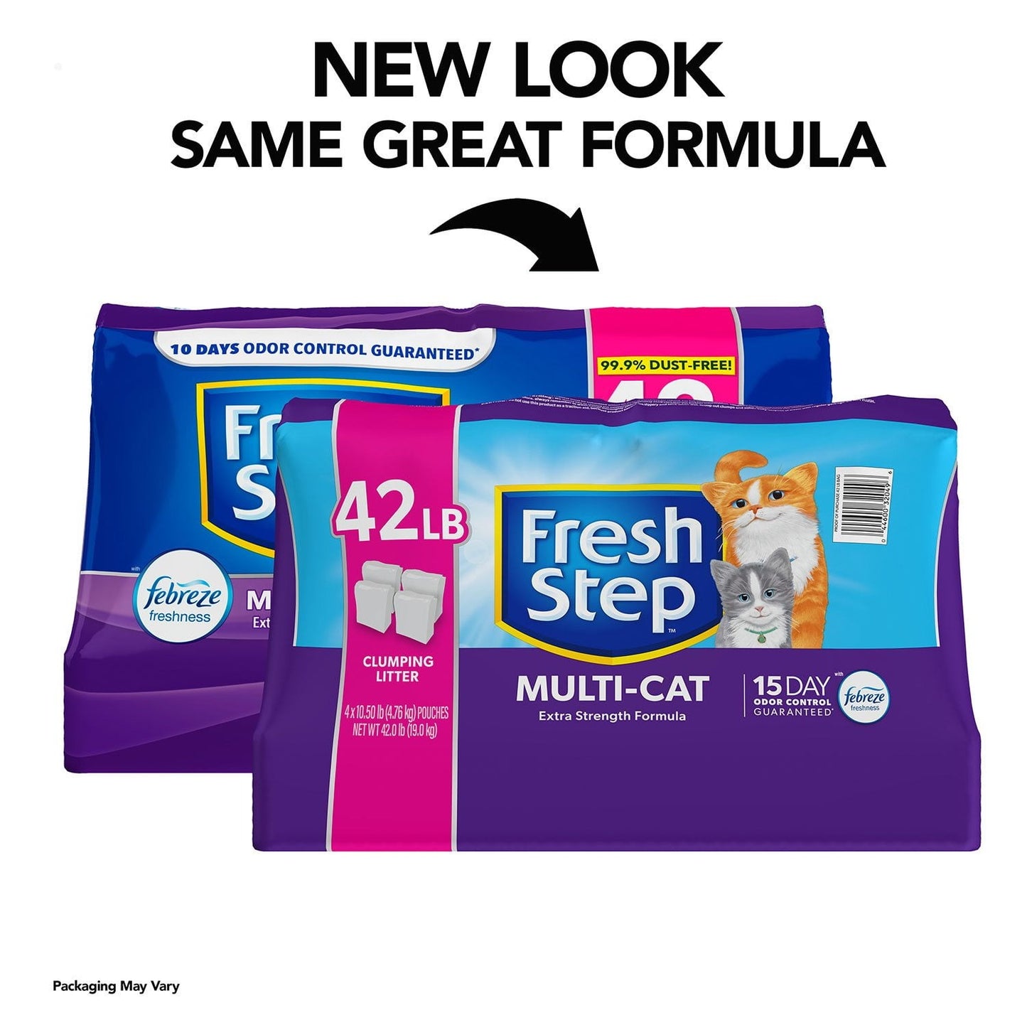 Fresh Step Multi-Cat Scented Clumping Litter with Febreze Freshness – Multi-Cat Formula