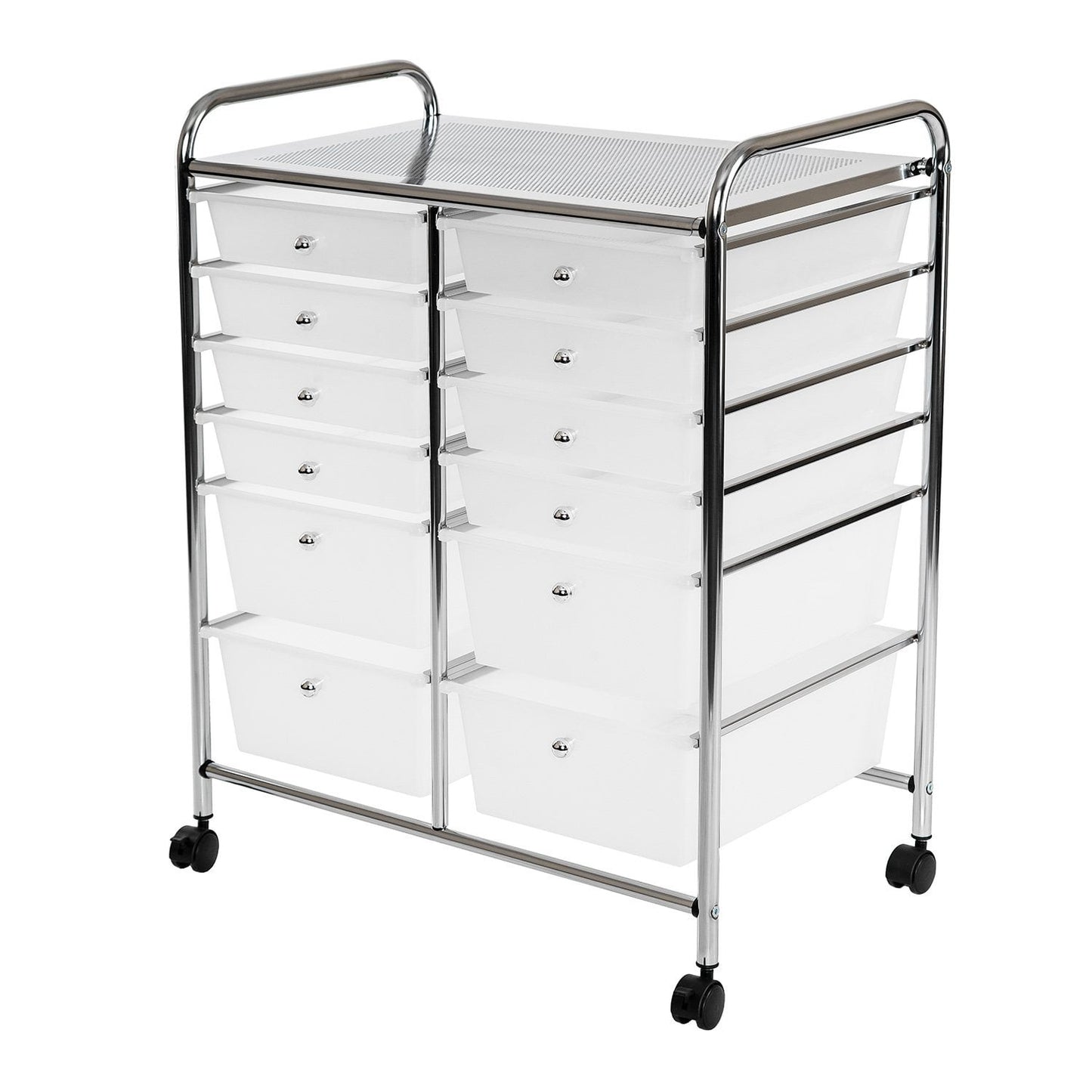 Seville Classics 12-Drawer Rolling Organizer Cart – 25.2″ W x 15.2″ D x 31.7″ H