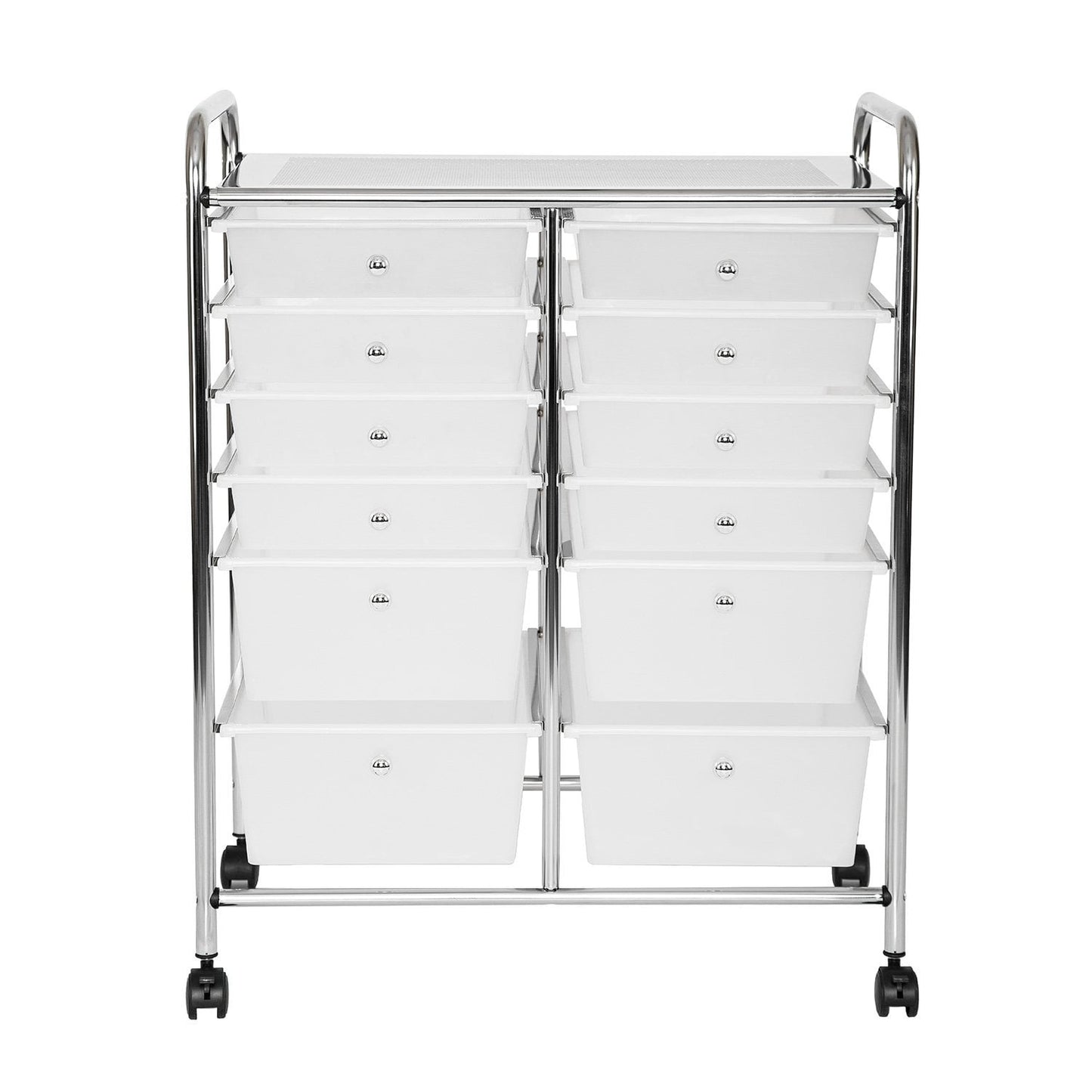 Seville Classics 12-Drawer Rolling Organizer Cart – 25.2″ W x 15.2″ D x 31.7″ H