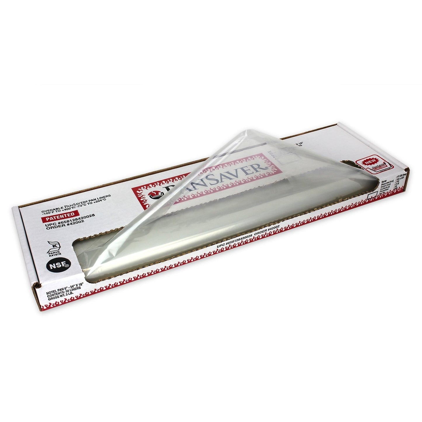 PanSaver Ovenable Pan Liners – Full-Size Deep (6″) Hotel Pan, 50 Pack