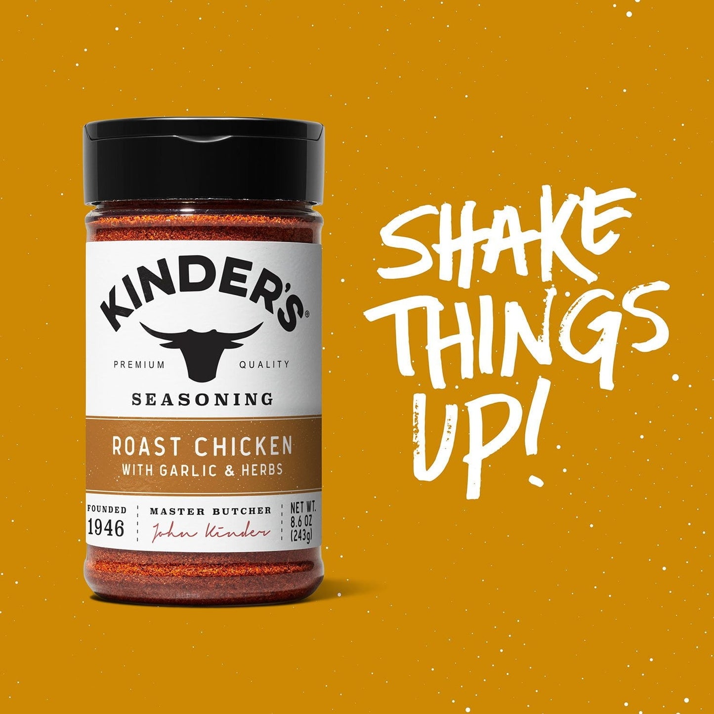 Kinder’s Roast Chicken Seasoning – Garlic & Herbs (8.75 oz)