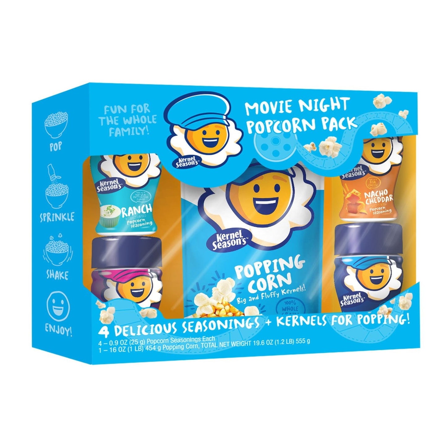 Kernel Season’s Movie Night Popcorn Seasoning & Kernels Variety Pack – 5-Count